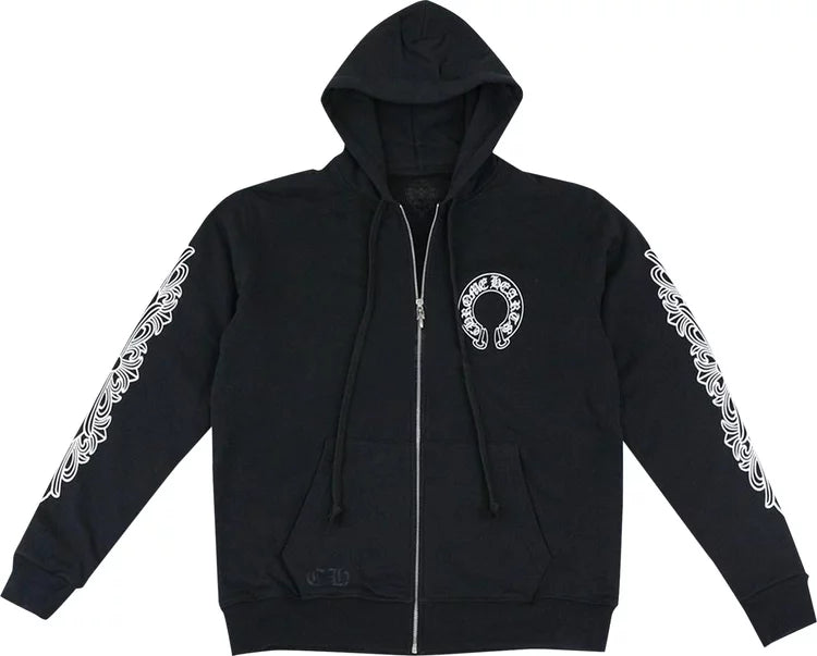 Chrome Hearts Black Horseshoe Zipup