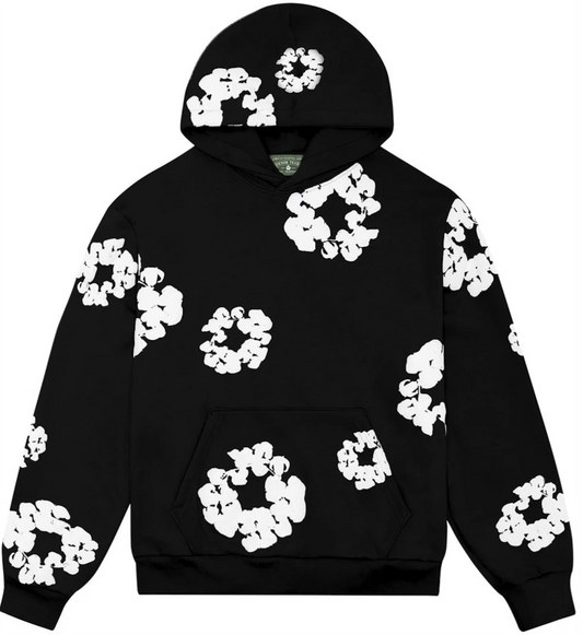 Denim Tears Hoodie Black White