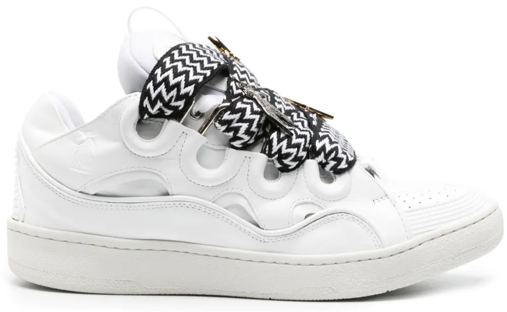 Lanvin Curb Sneakers White Black