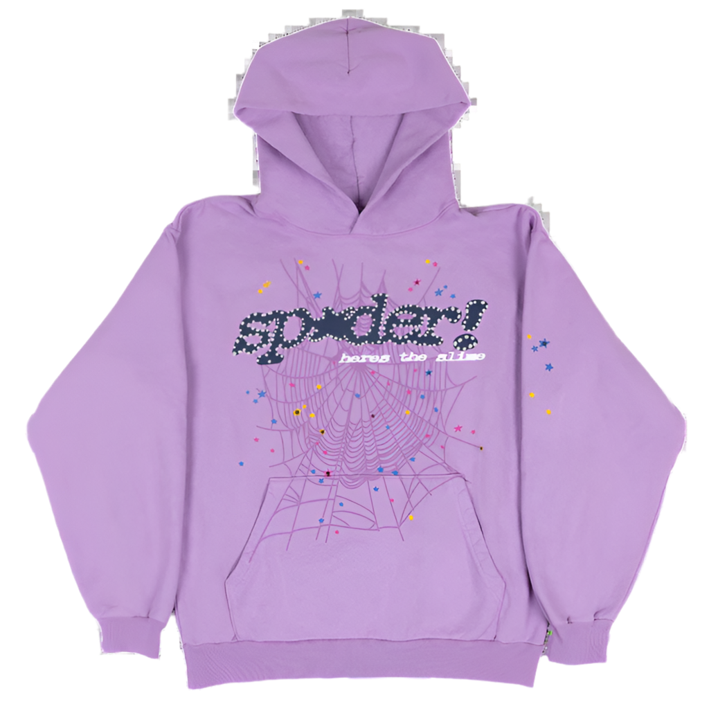 Sp5der Hoodie Purple