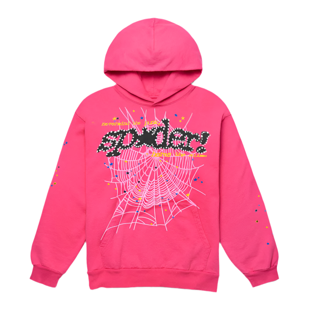 Sp5der Hoodie Pink