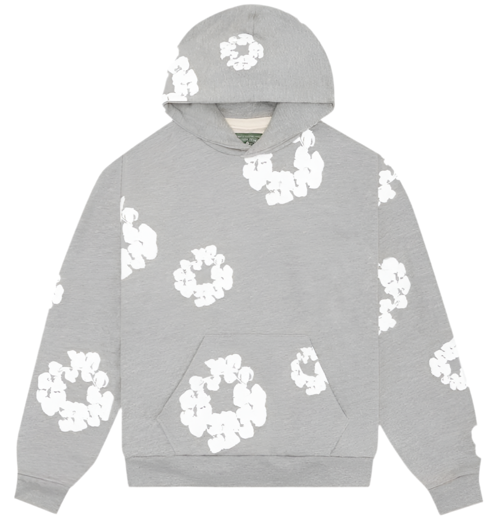 Denim Tears Hoodie Grey White