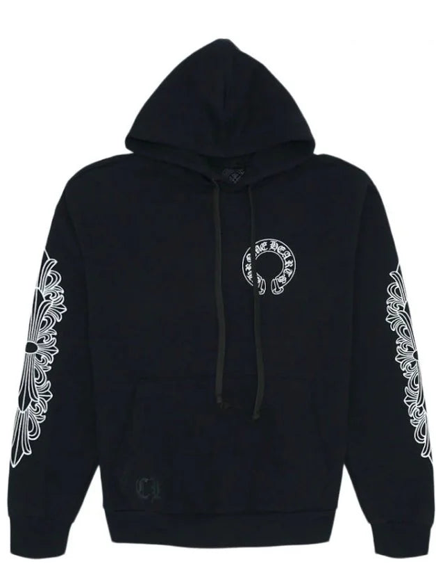 Chrome Hearts Black Horseshoe Hoodie